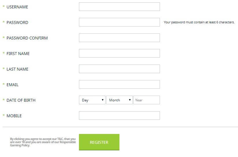 Hamabet Registration Form