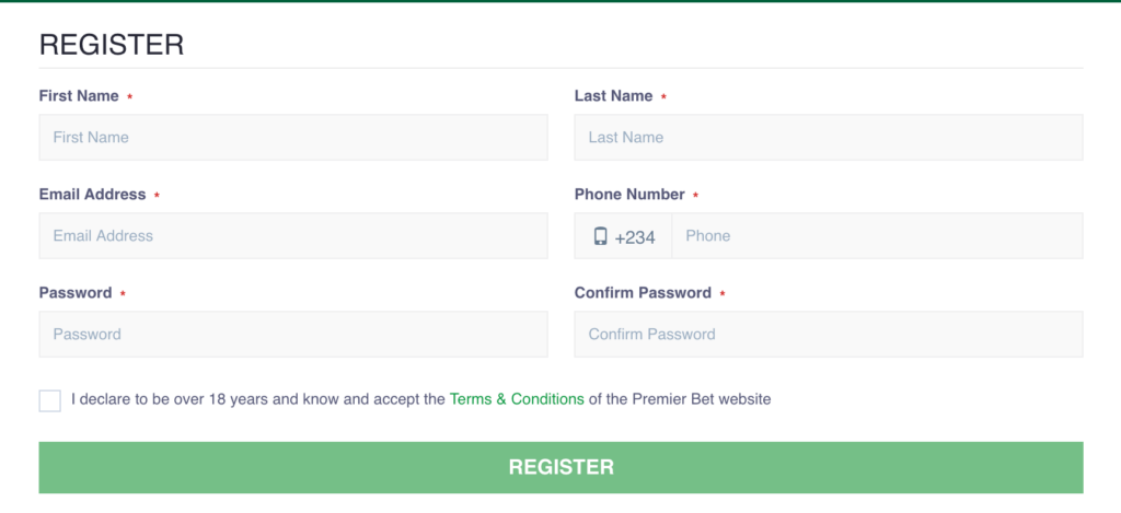 premier bet registration