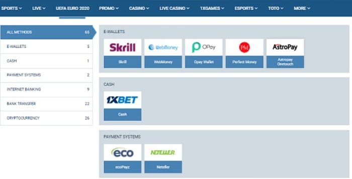 1xbet Withdrawal Methods - E-wallet, Cash And Payment System 