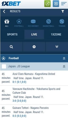 1xbet Live App