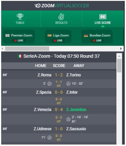 Bet9ja Zoom Livescore