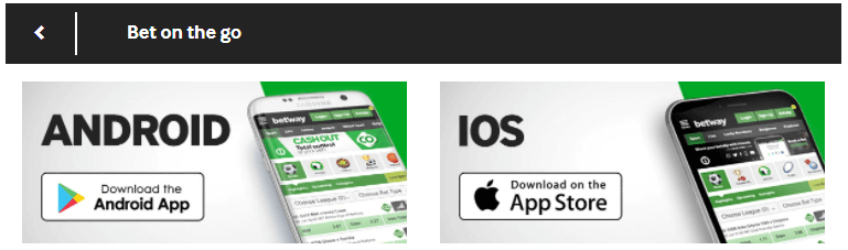 betway app ios or android