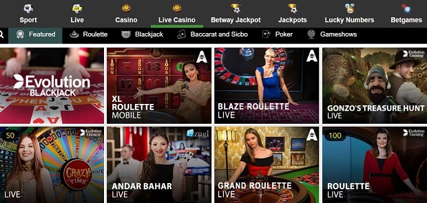 Betway Live Casino 