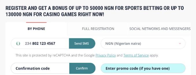 22bet Phone Registration