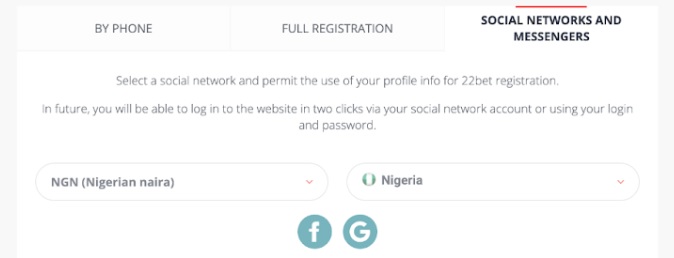 Social Network Registration