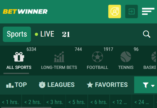 BetWinner Sports Betting Markets