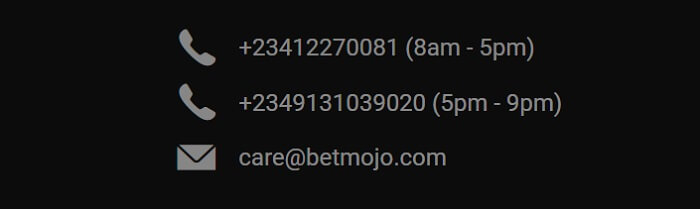 Betmojo Customer Care