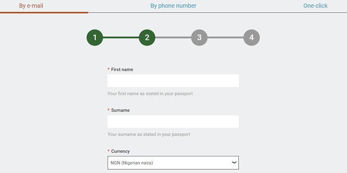 Registration Form MELbet