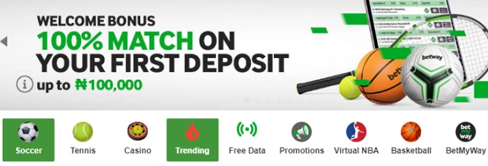 Welcome Bonus on Betway 