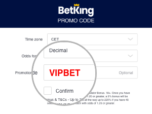 bonus code betking