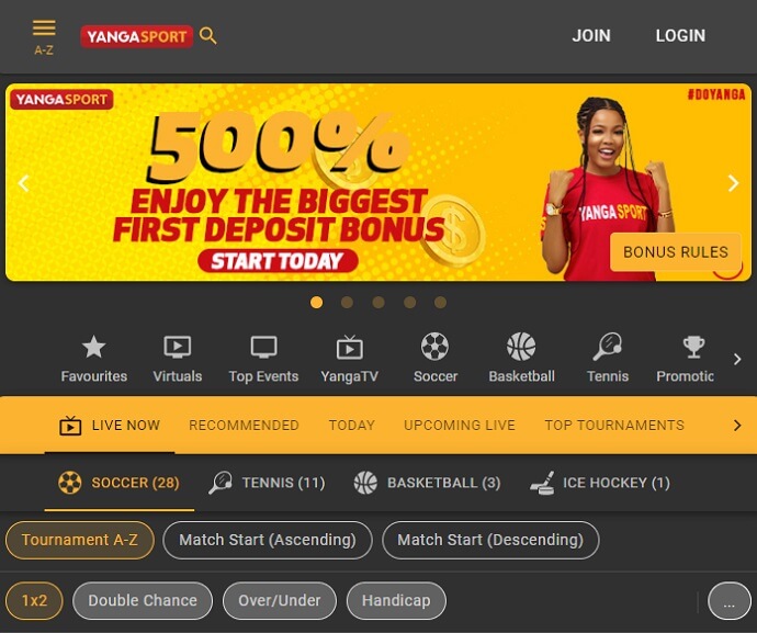 YangaSport Sign Up Sign Up on YangaSport
