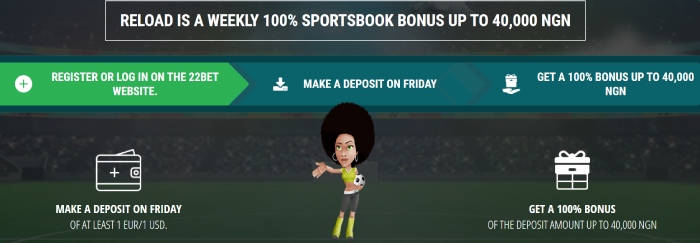 22Bet Friday Reload