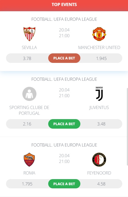 22Bet Top Events
