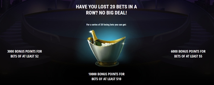 Bonus For A Series Of Losing Bets