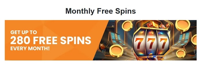 280 Free Spins Monthly LynxBet