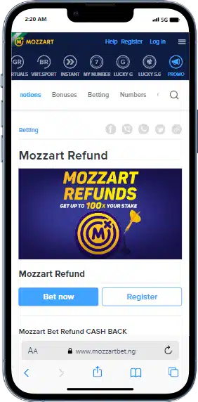 Mozzart Refund