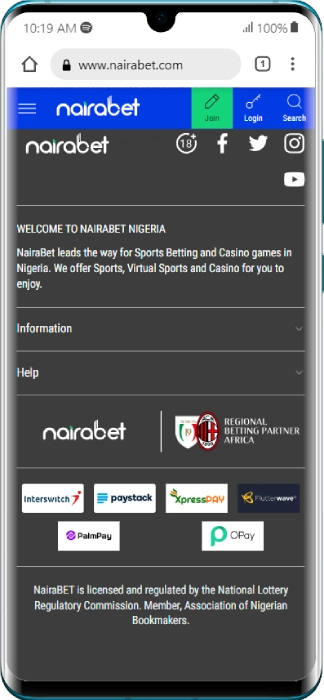 NairaBET Account Deposit