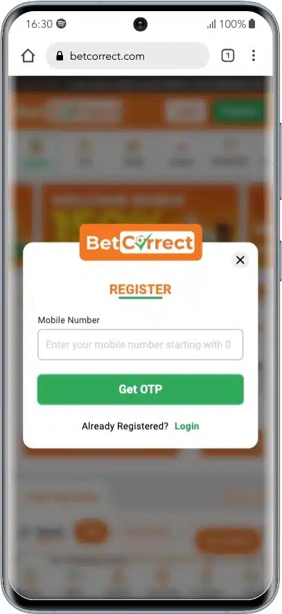 BetCorrect Register